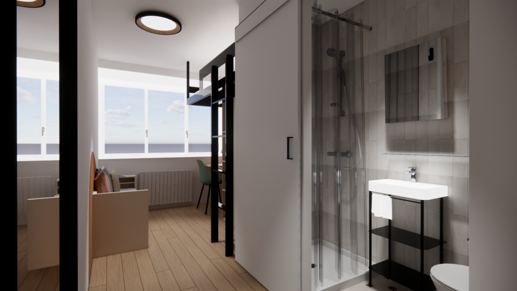 em decoration - Projet habitat jeunes chambre et studio