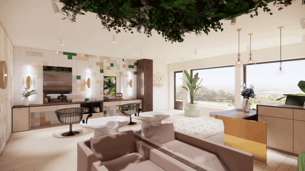 emdecoration-belfort - projet salon MS coiffure - bandeau